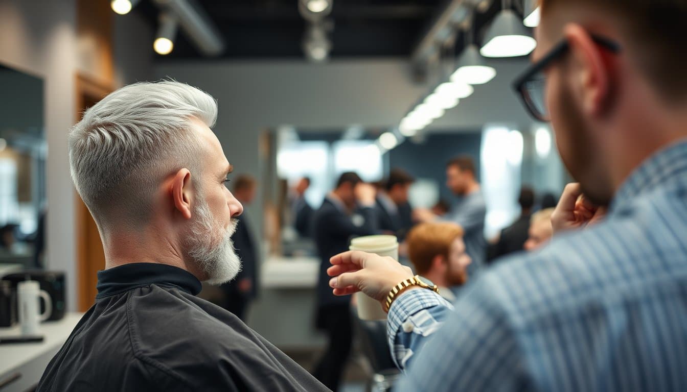 Coloration homme à Chambéry : effacer les cheveux blancs sans effet artificiel