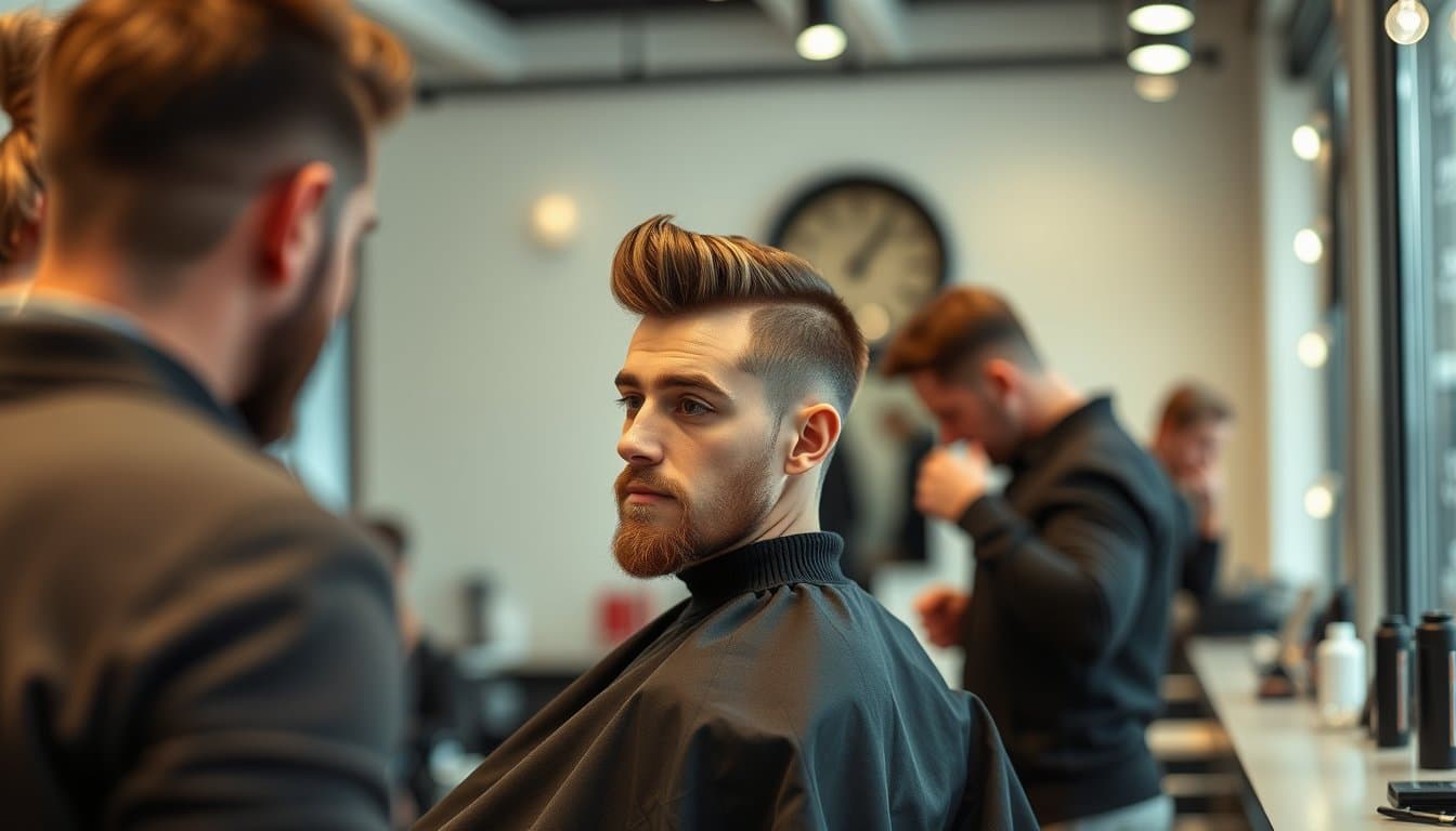Coupe classique homme à Chambéry : side part, crop, pompadour
